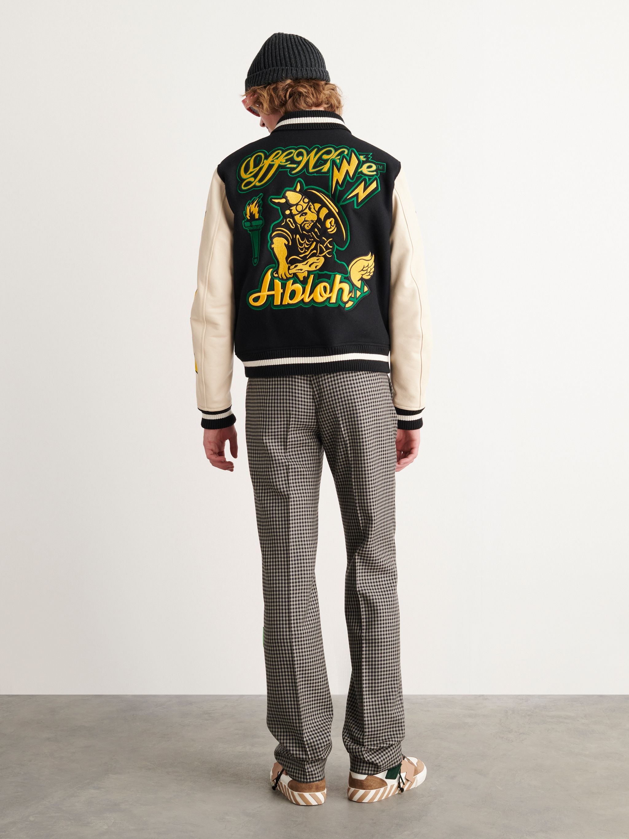 Graphics Leather Varsity - 3