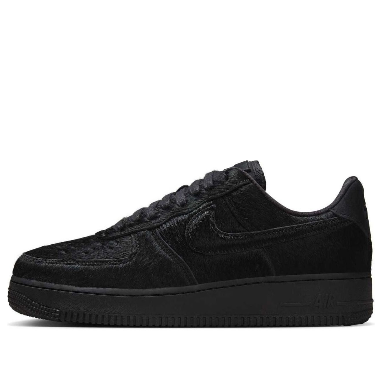 (WMNS) Nike Air Force 1 Low '07 Pony Hair 'Triple Black' II7398-001 - 1