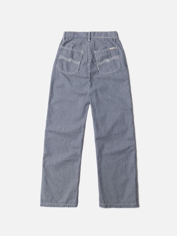 Stina Hickory Striped Pants Blue/Offwhite - 5