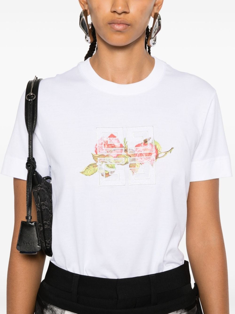 4G lace cotton T-shirt - 5
