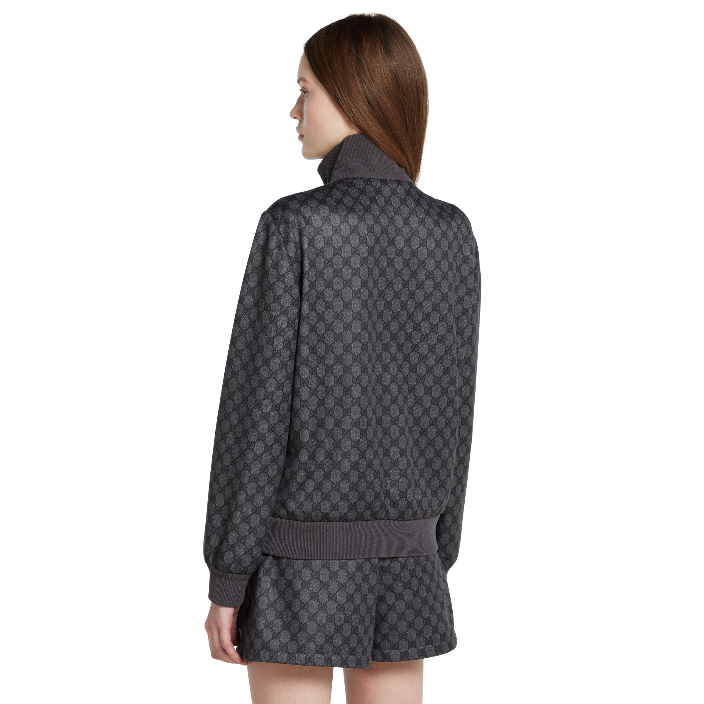 Printed technical jersey zip sweatshirt - 4