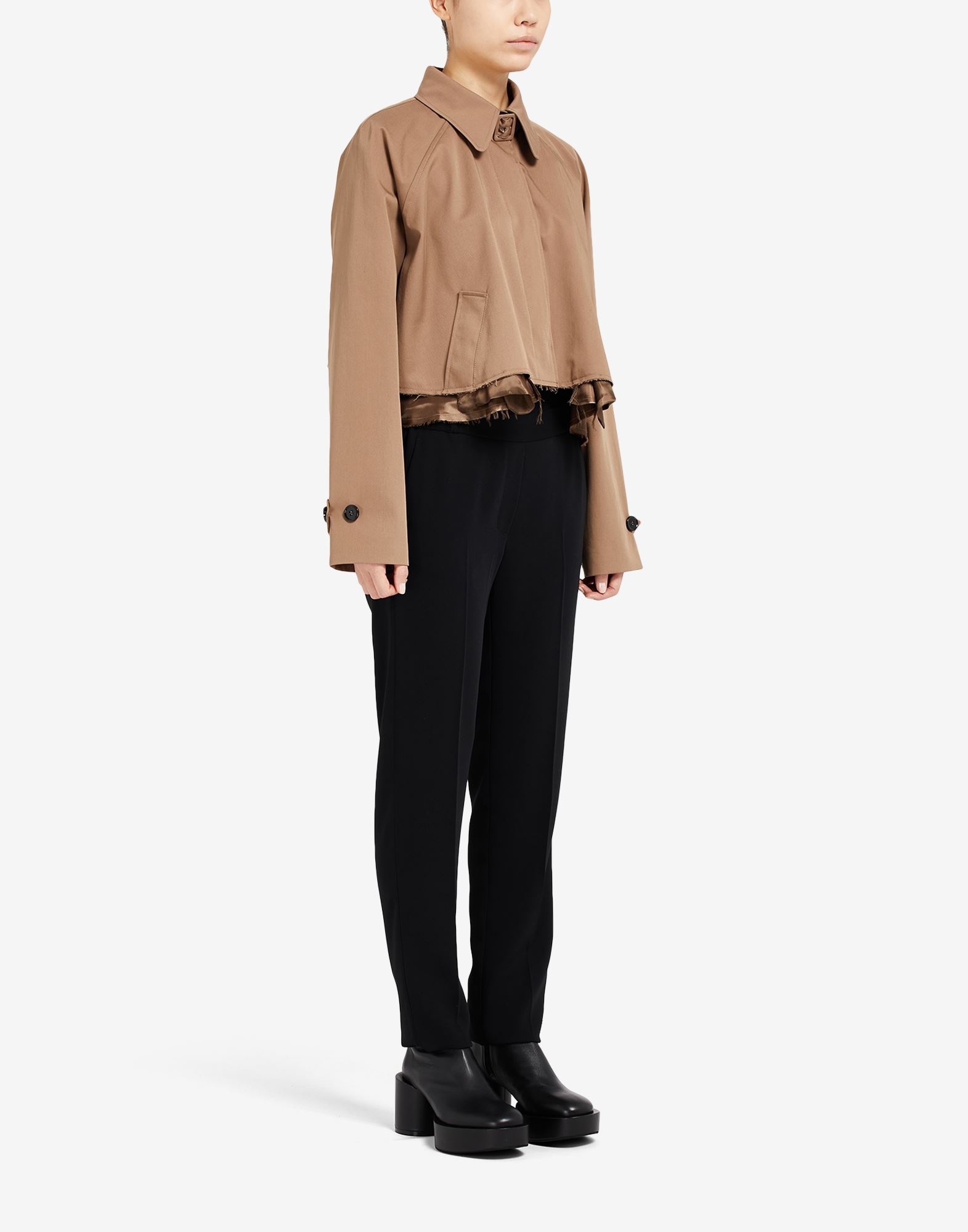 Cropped trench coat - 3