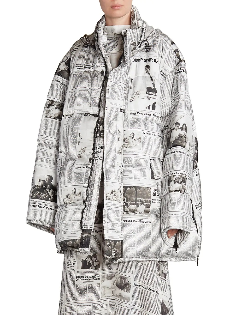 Happy News Zip Puffer Coat - 3