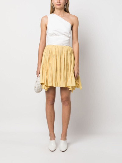 Lanvin asymmetric pleated miniskirt outlook