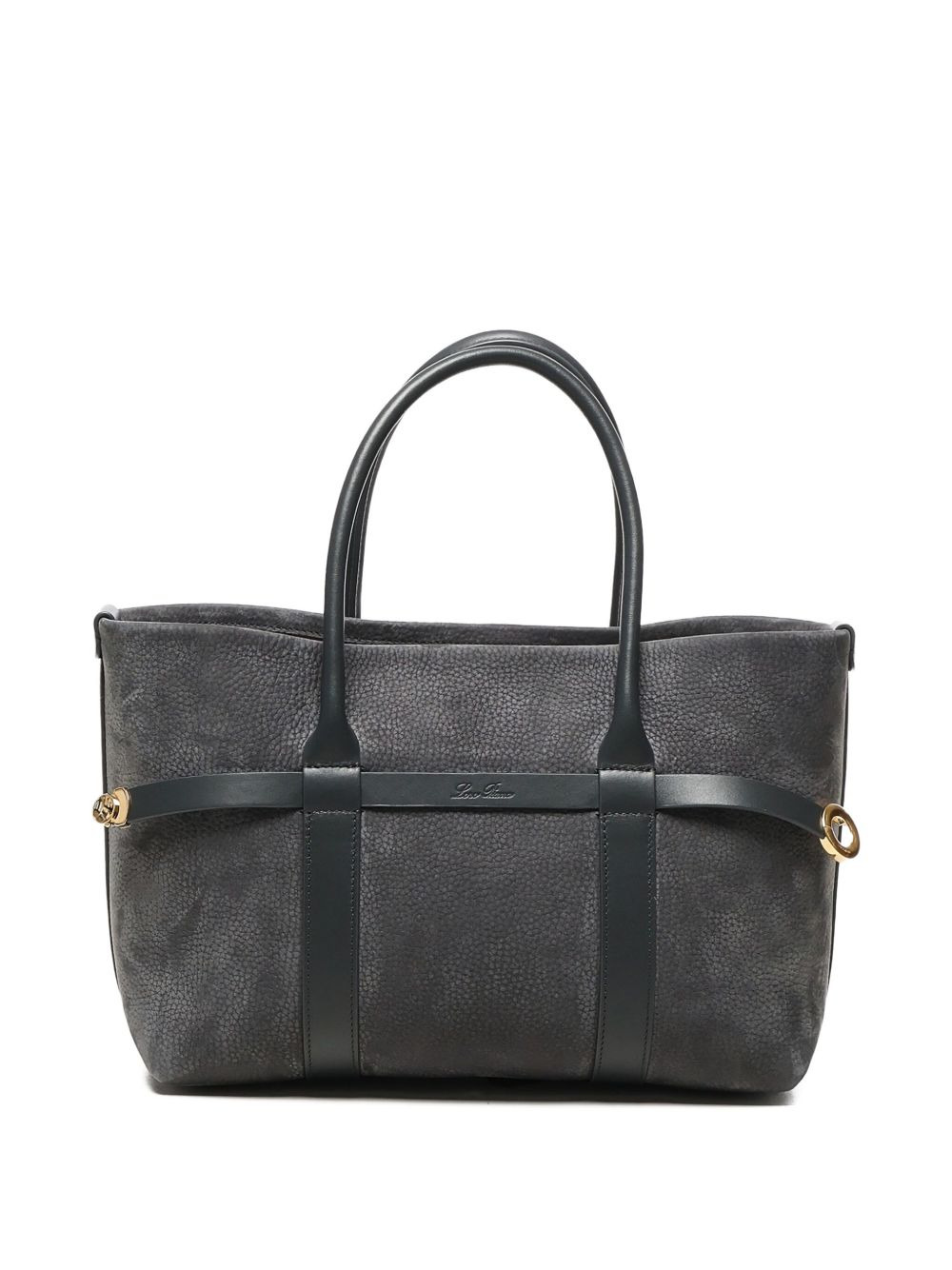 small Ghiera leather-trimmed calfskin shopper bag - 4