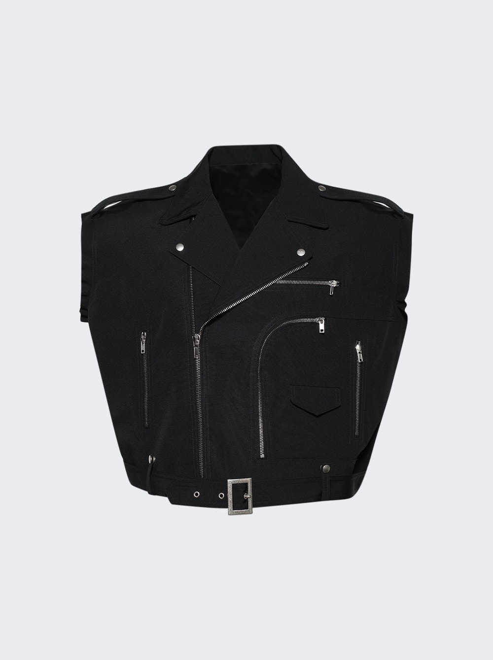 Cropped Jumbo Bauhaus Stooges Vest Black - 1