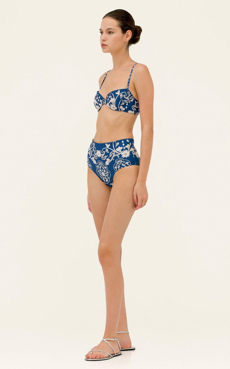 Agua by Agua Bendita Magenta Ribbons Bikini Bottoms multi outlook