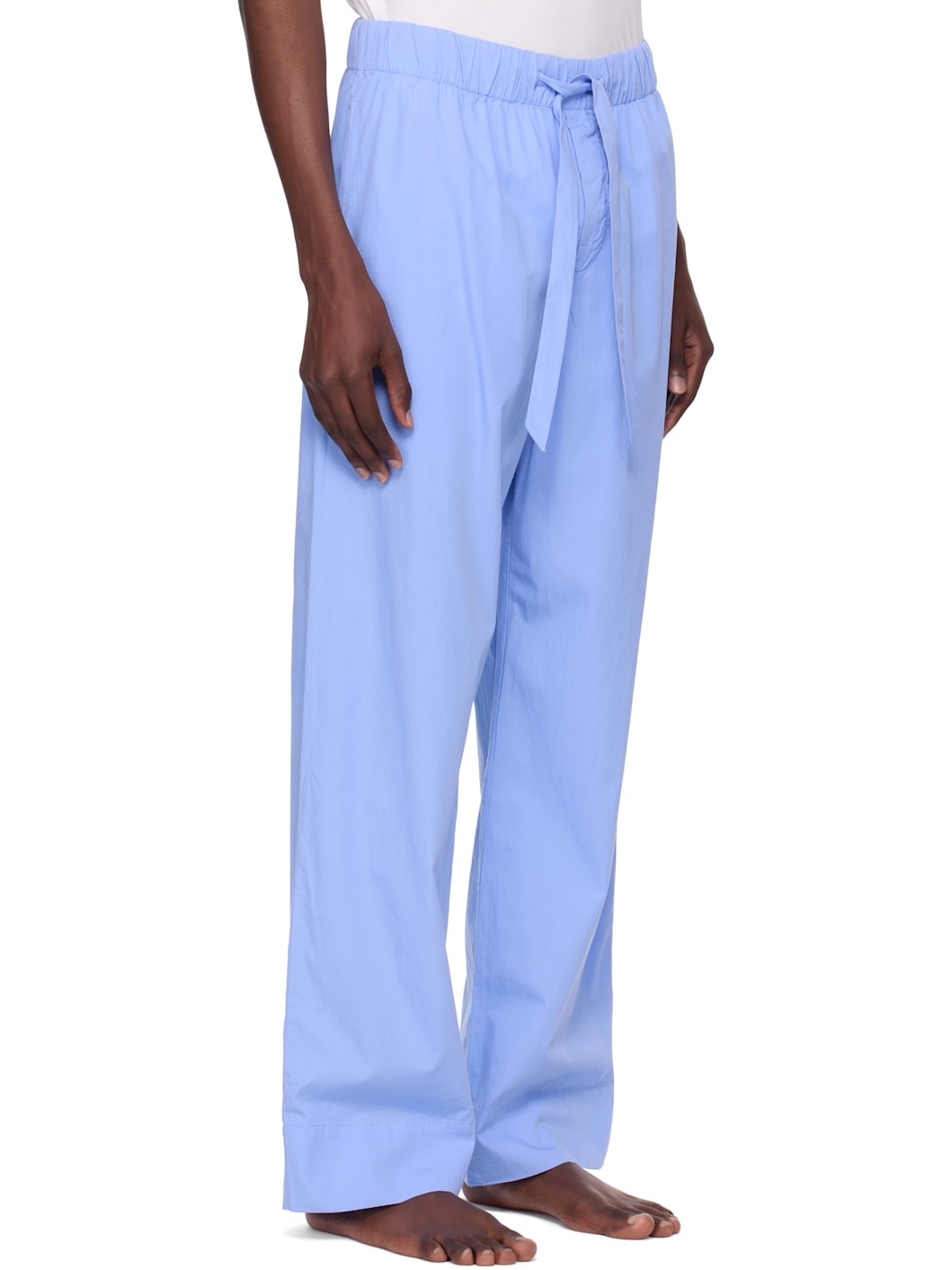 Blue Poplin Pyjama Pants - 2