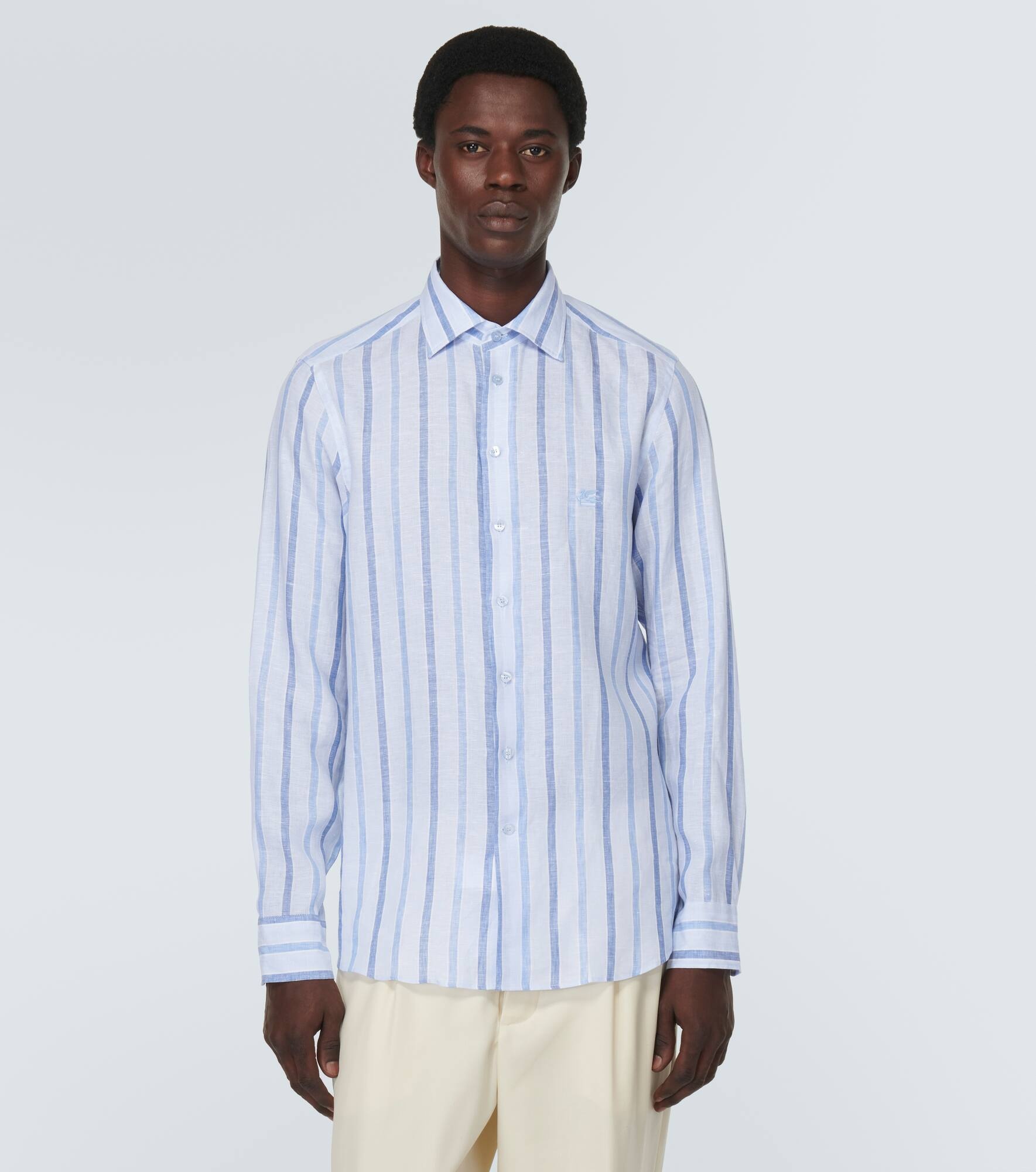 Striped linen shirt - 3
