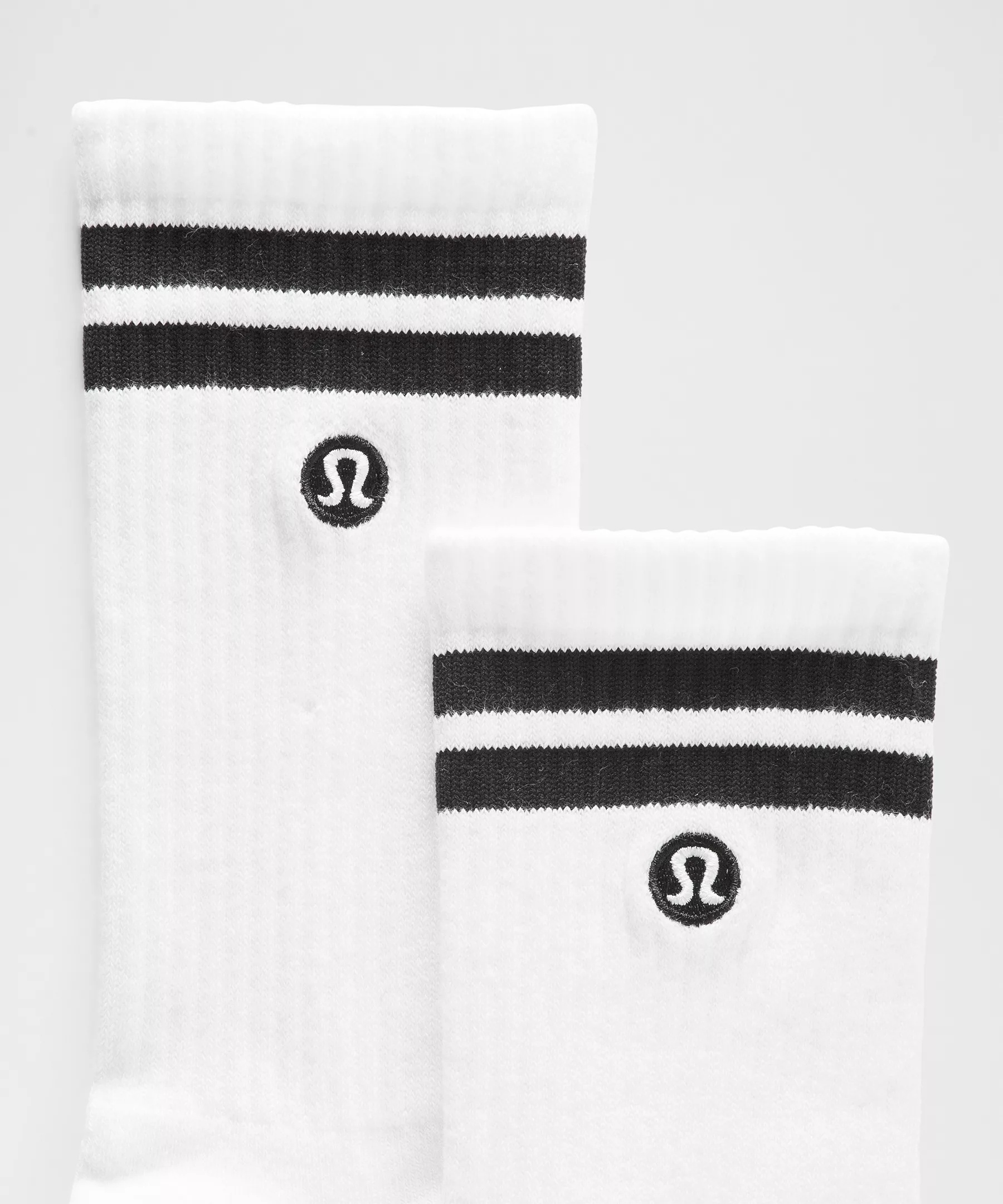 Unisex Daily Essential Crew Socks 3 Pack *Stripe - 2