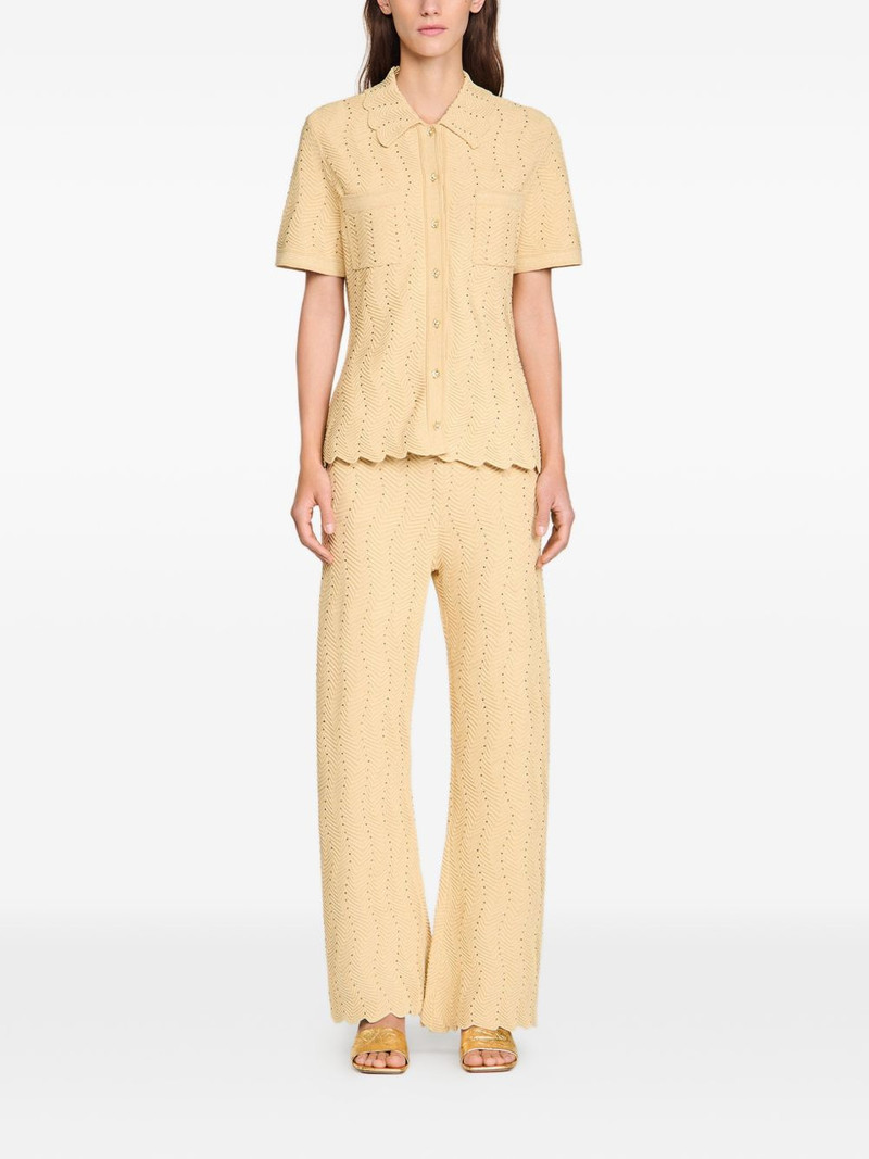 Sandro zigzag-pattern cardigan outlook