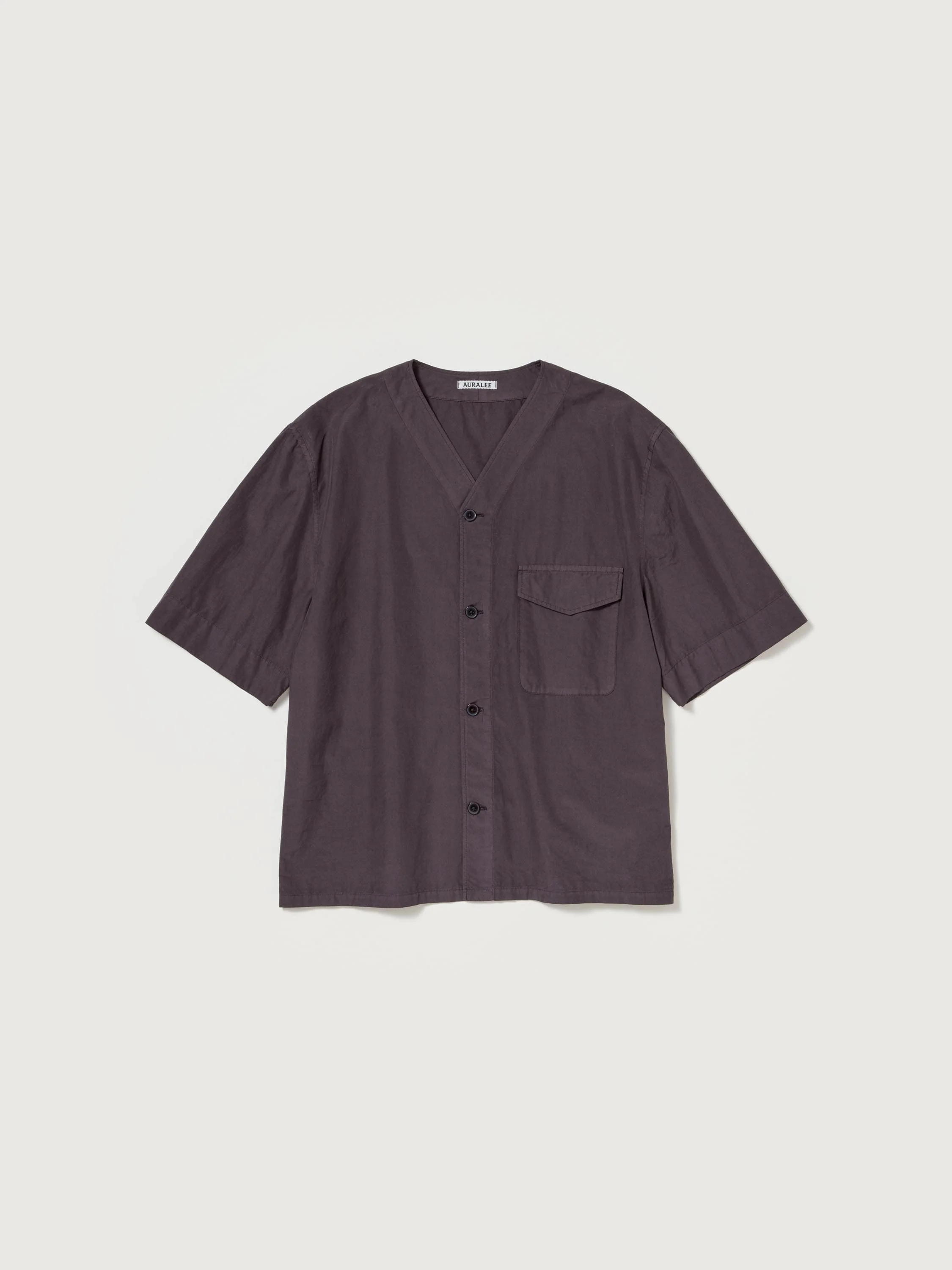 GARMENT-DYED FINX SHUTTLE WEATHER HALF SLEEVED SHIRT - 1