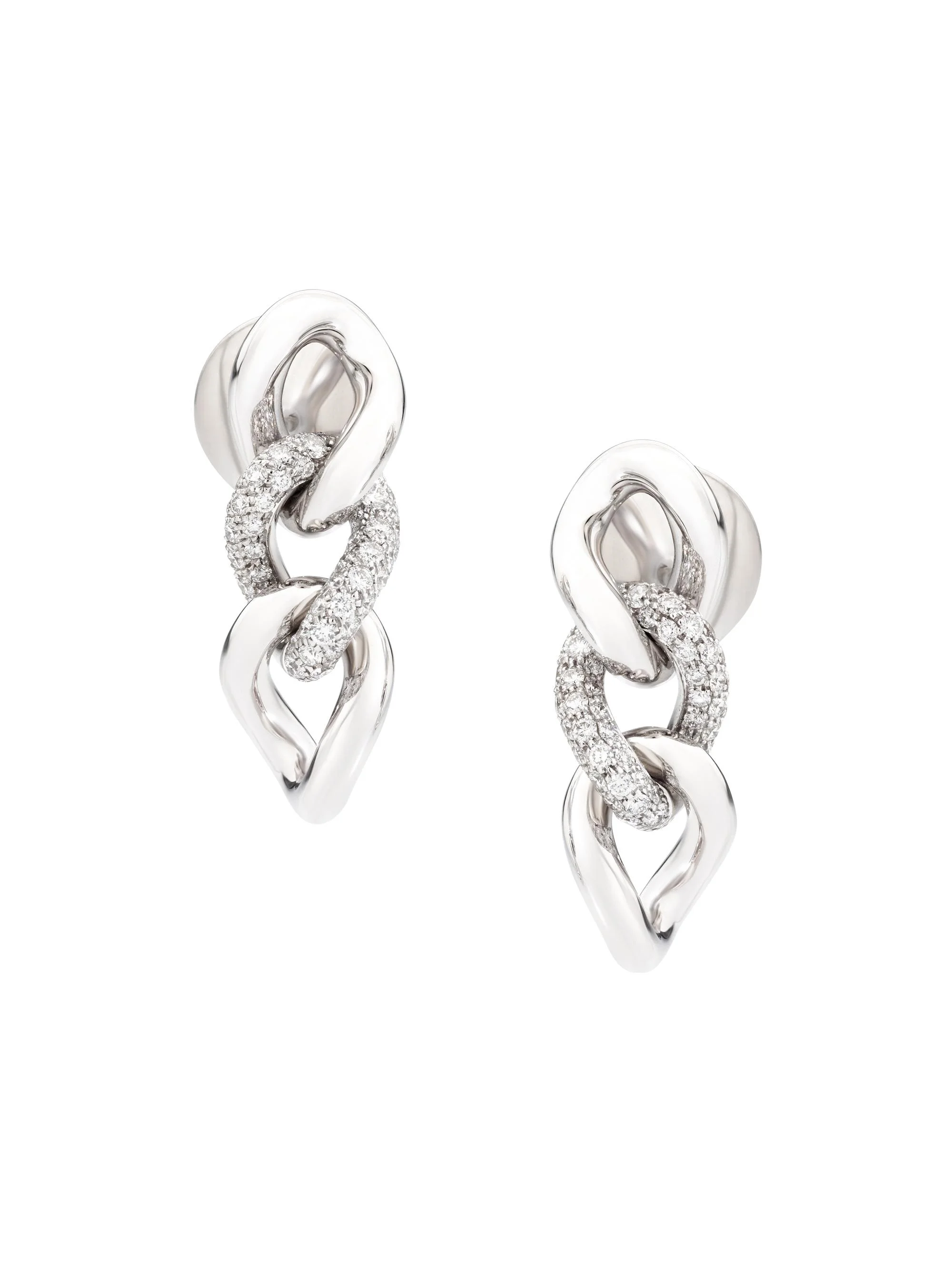 Women's Catene 18K White Gold & Diamond Drop Earrings - White Gold - 1