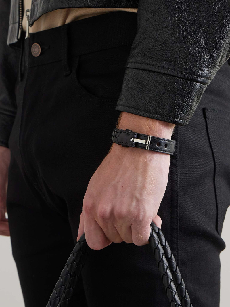 TOM FORD Woven Leather Bracelet outlook