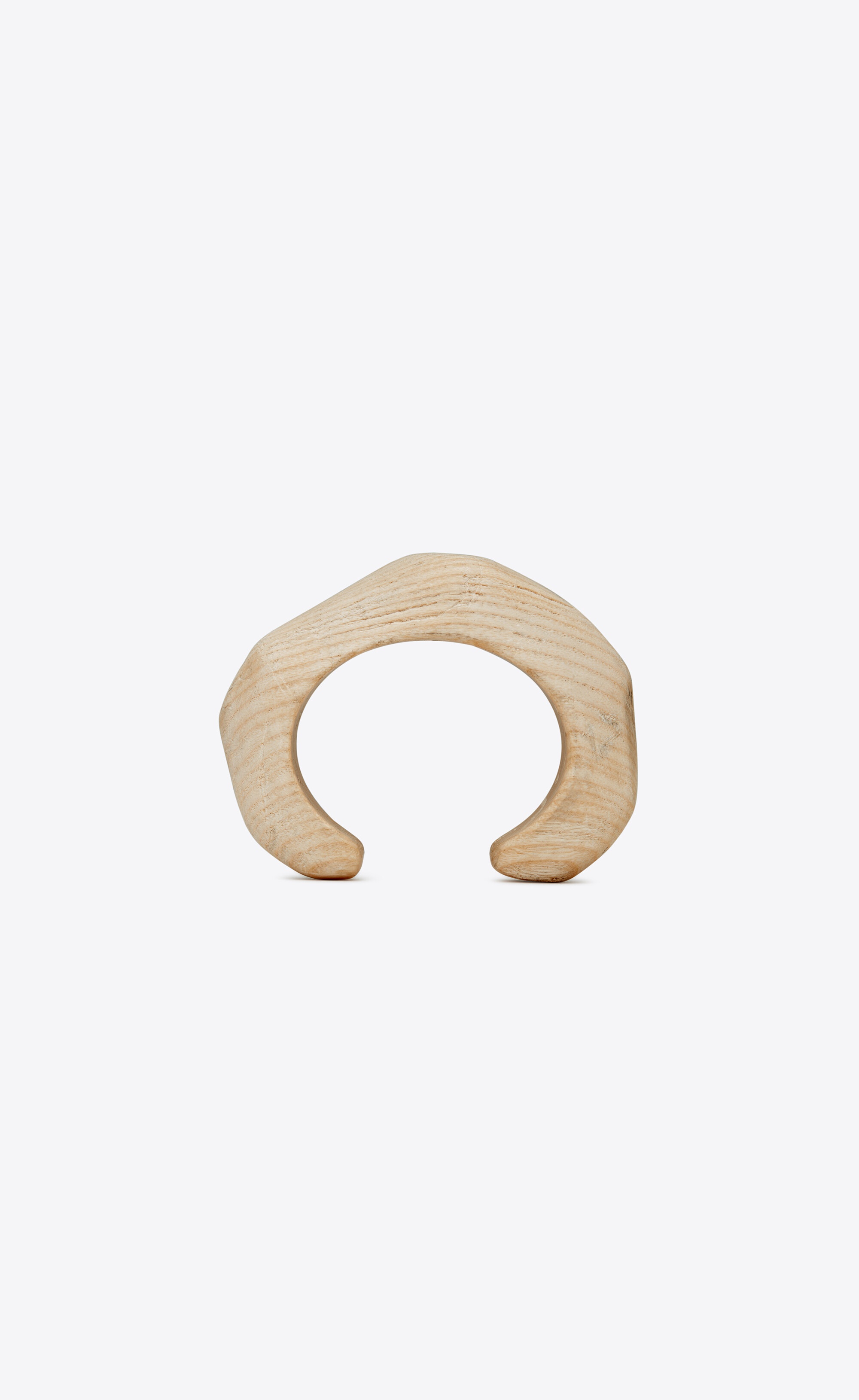 organic arty cuff bracelet in wood - 3