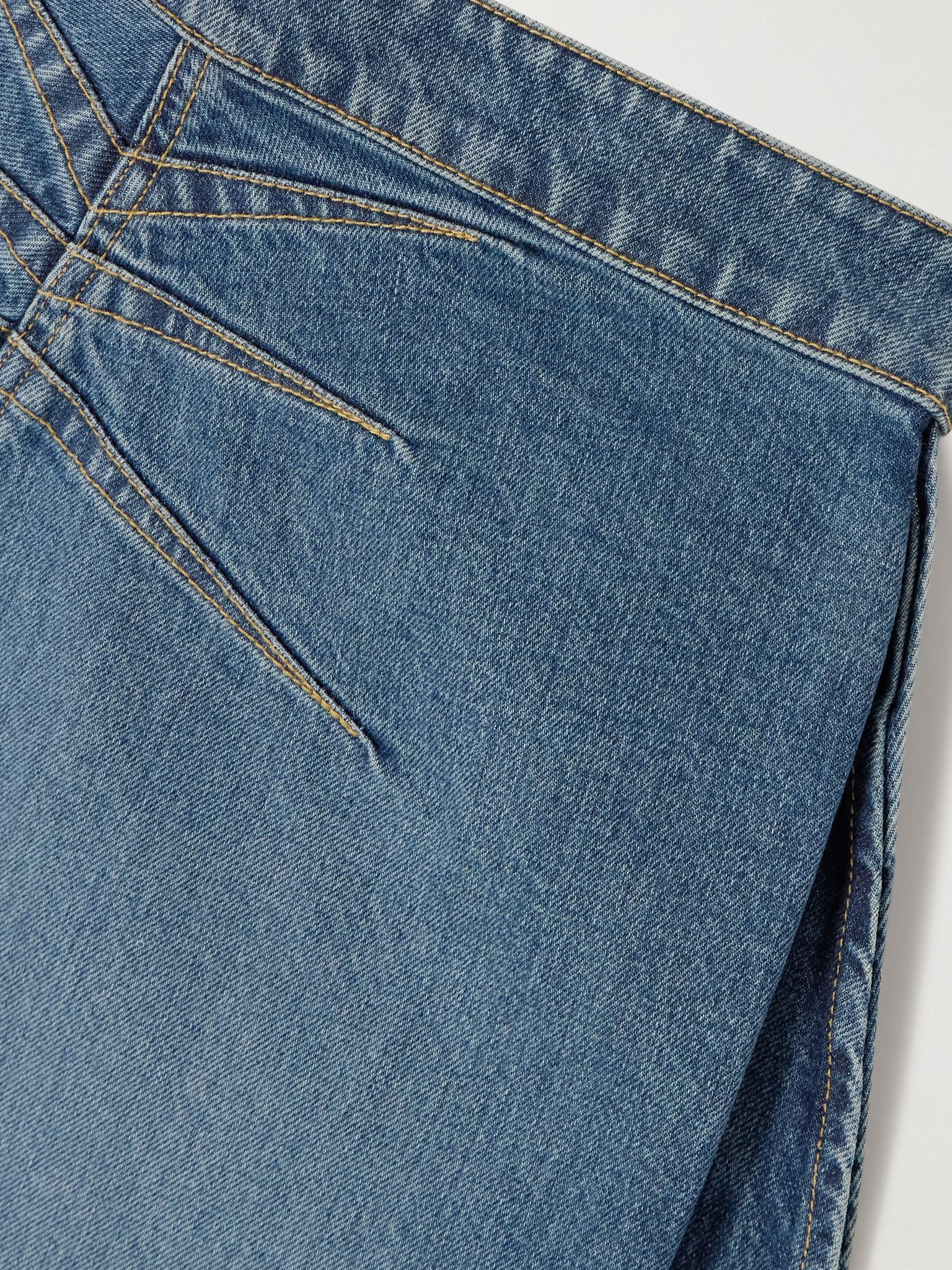 High-rise barrel-leg jeans Blue - 6