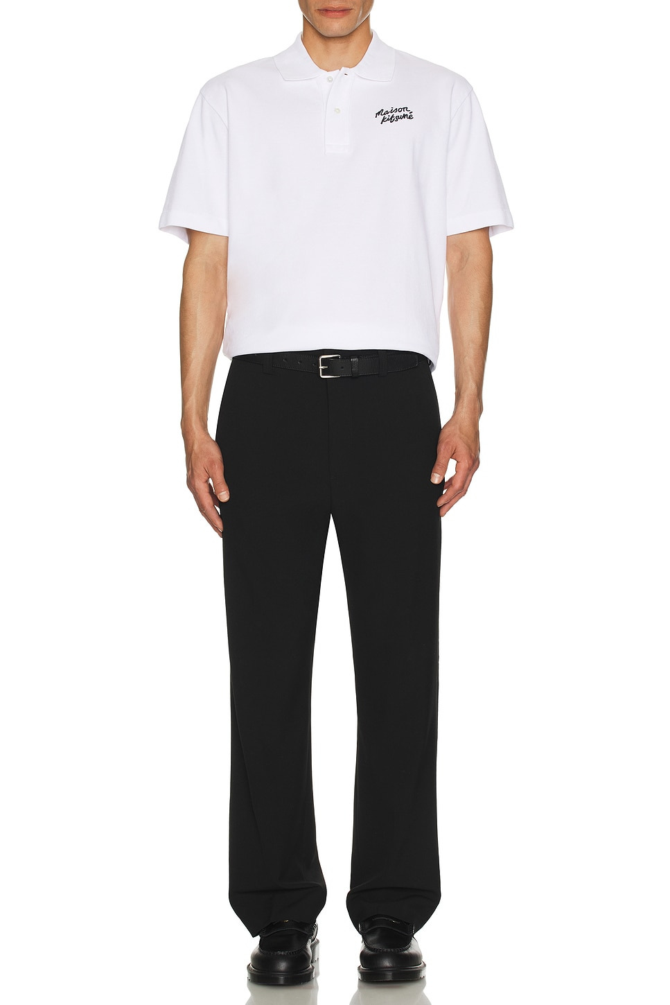 Maison Kitsune Handwriting Comfort Polo - 5