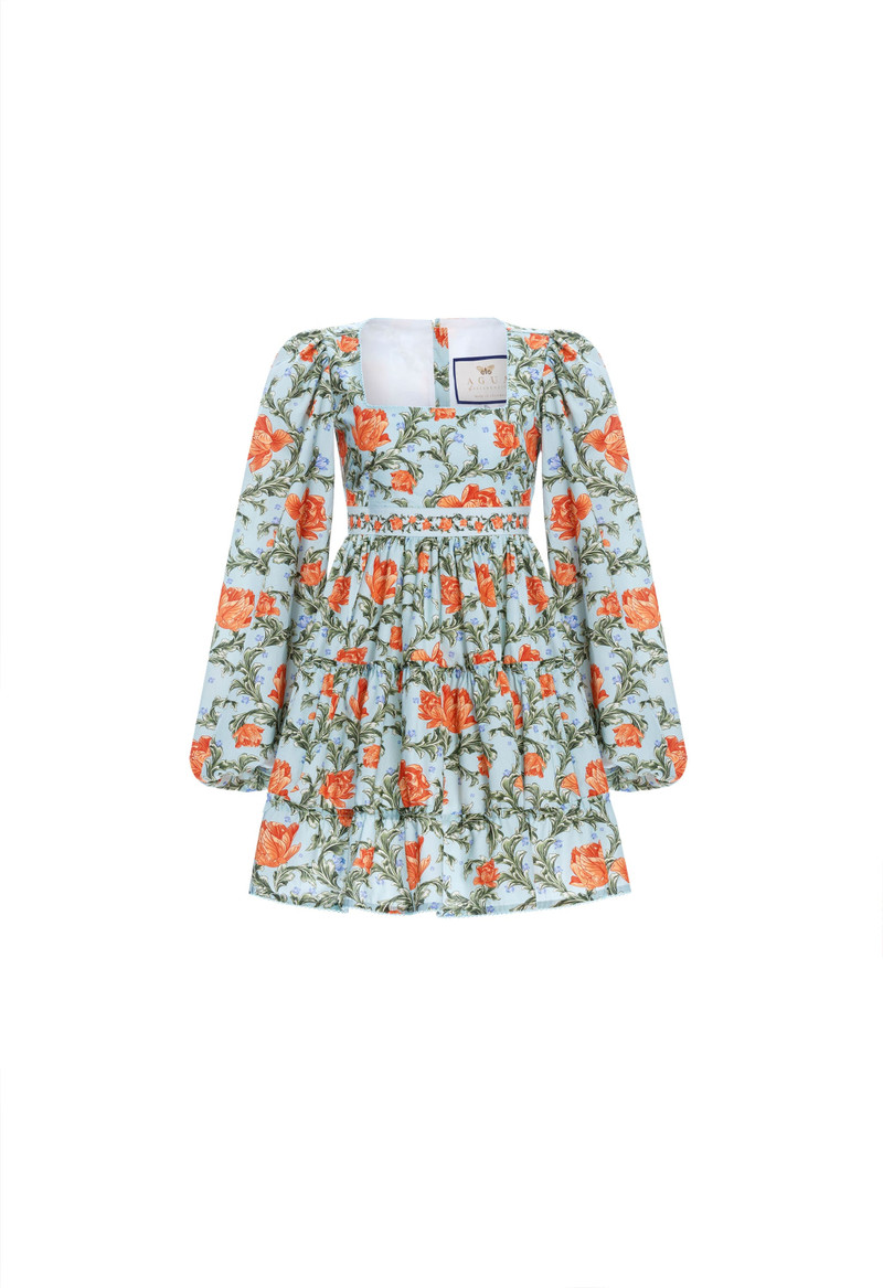 Avena Peonia Atardecer Mini Dress 1