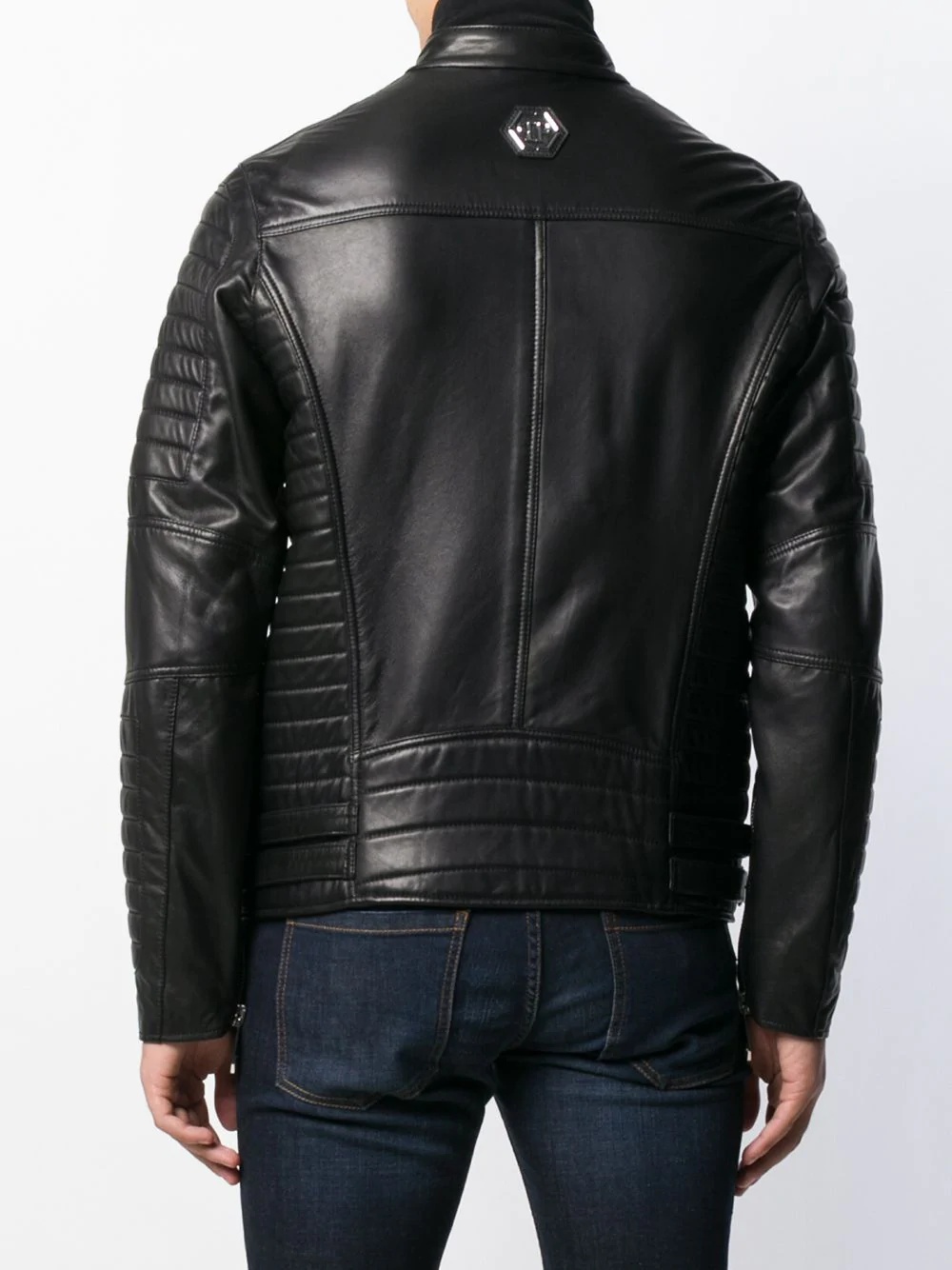 leather biker jacket - 4