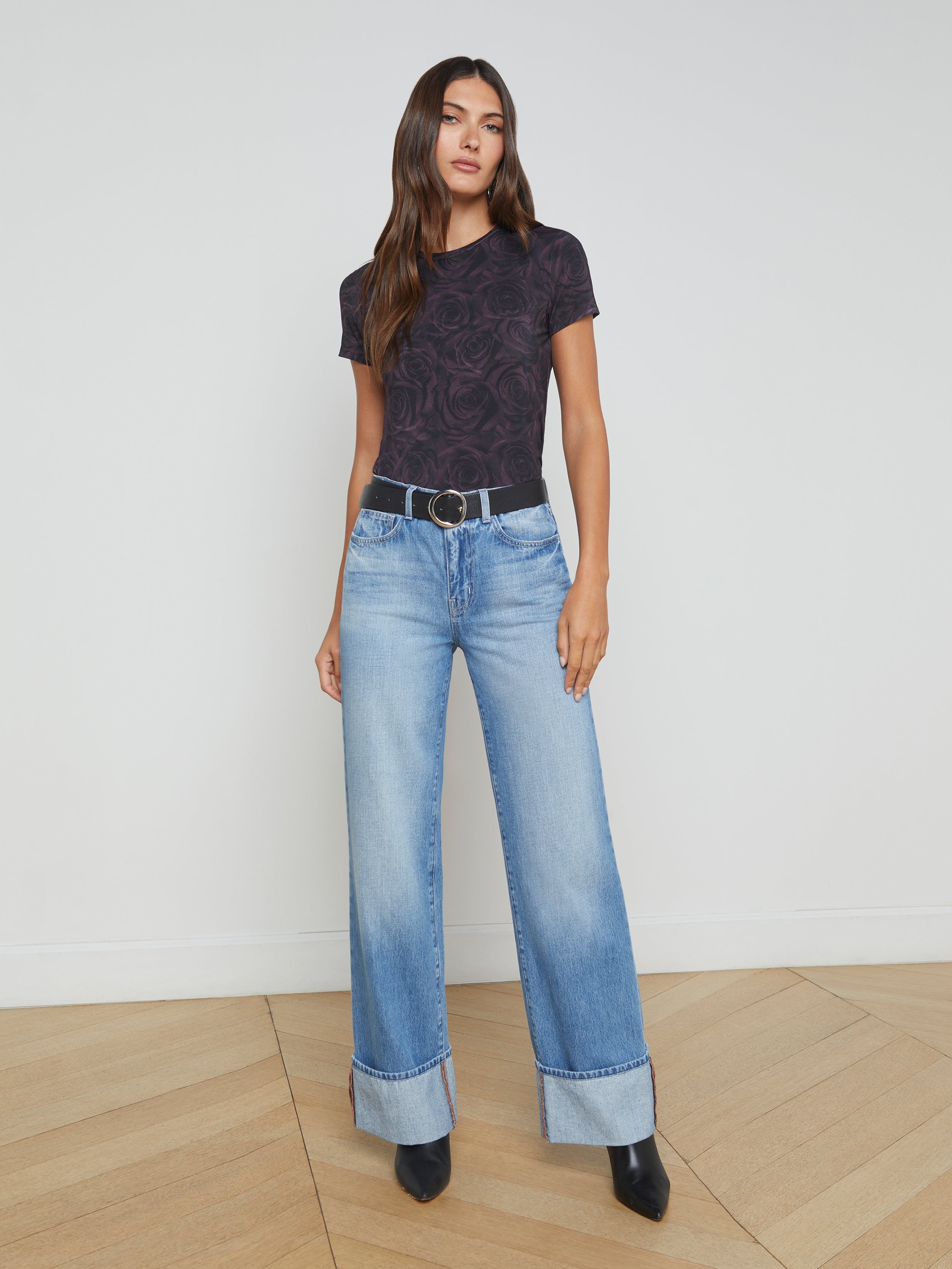 Miley Cuffed Wide-Leg Jean - 2
