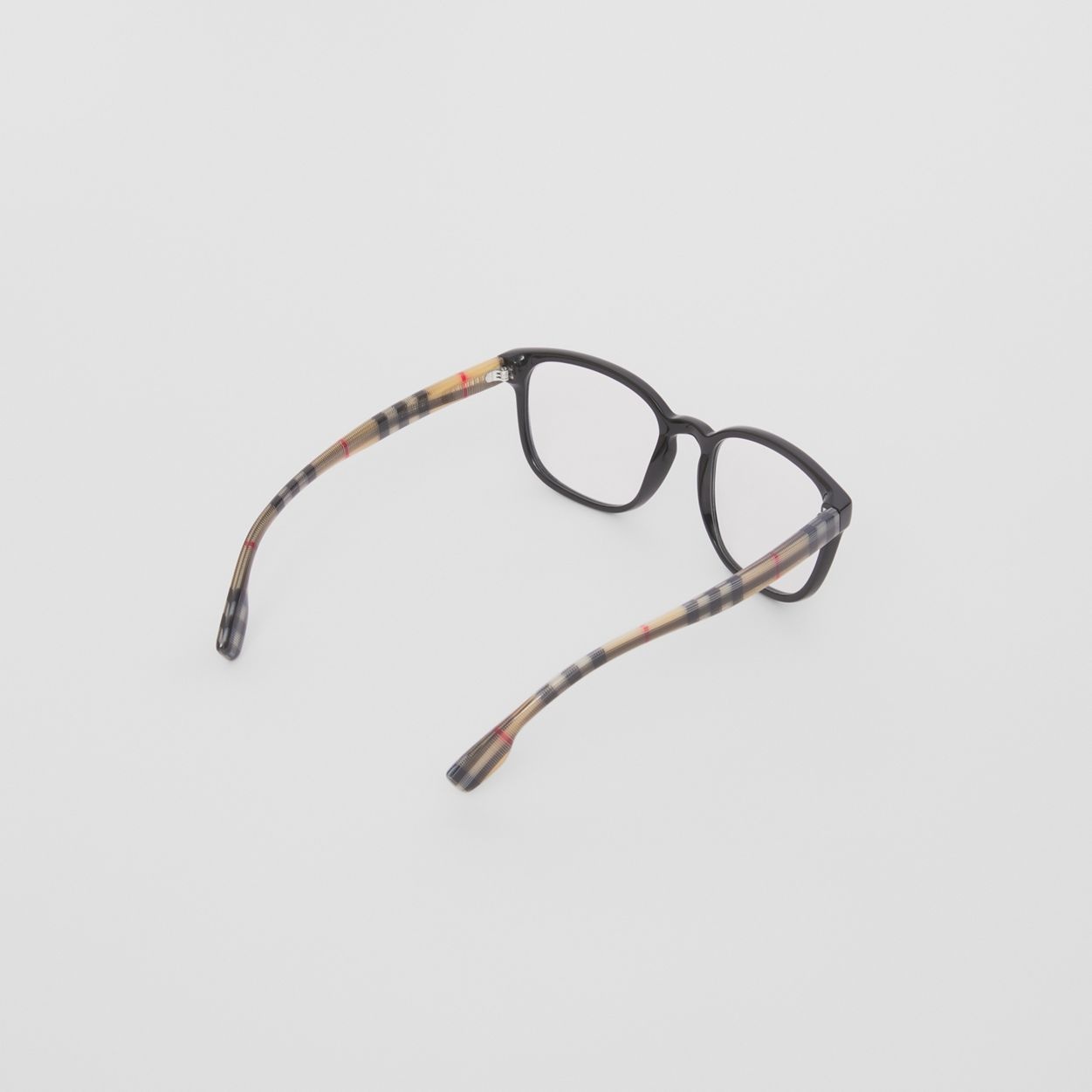Vintage Check Bio-acetate Square Optical Frames - 5