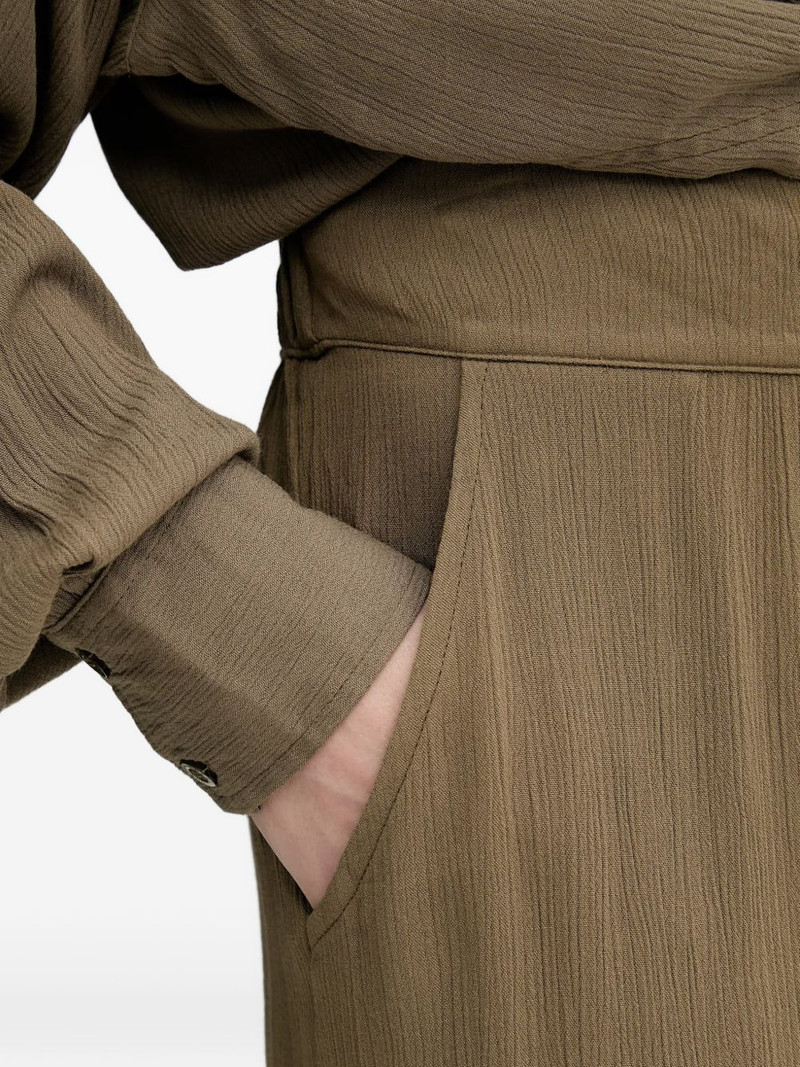 crinkled-effect palazzo pants 4