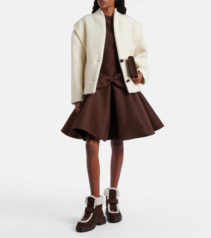 JIMMY CHOO Shea suede and shearling ankle boots outlook