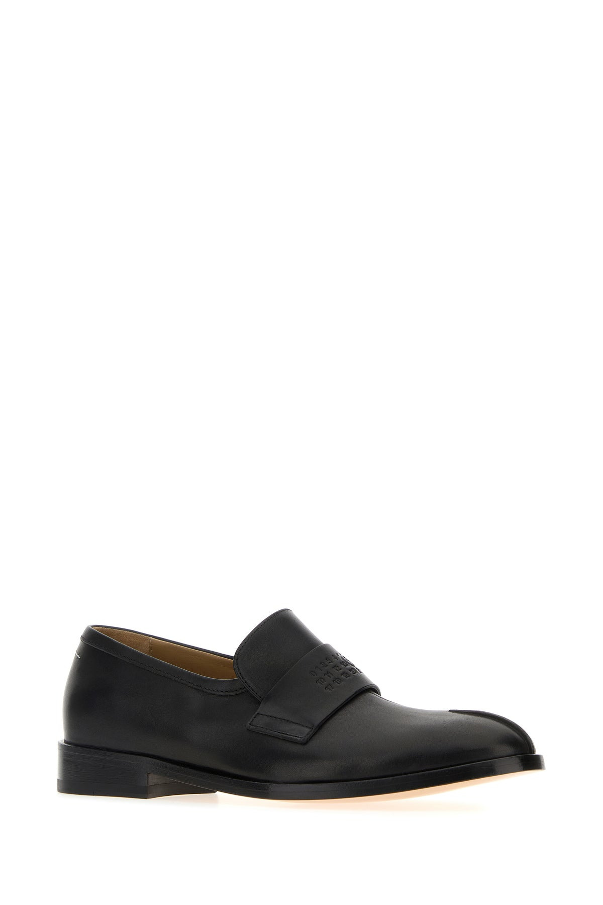 Black leather loafers - 2
