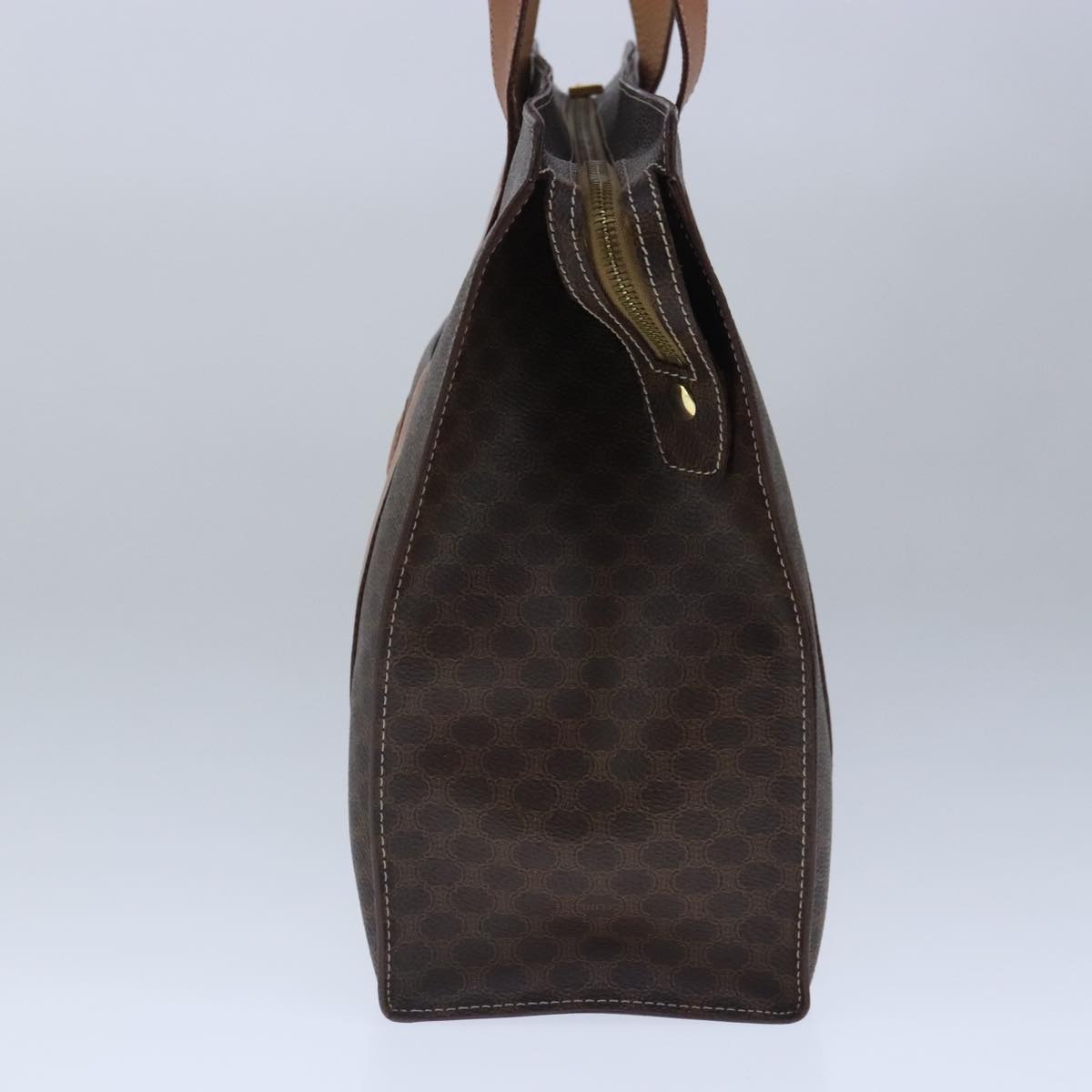 CELINE Macadam Canvas Tote Bag Pvc Leather Brown - 5
