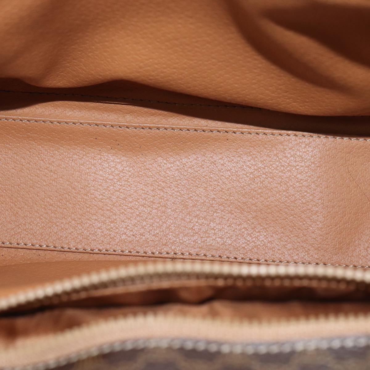 CELINE Macadam Canvas Shoulder Bag Pvc Brown - 11