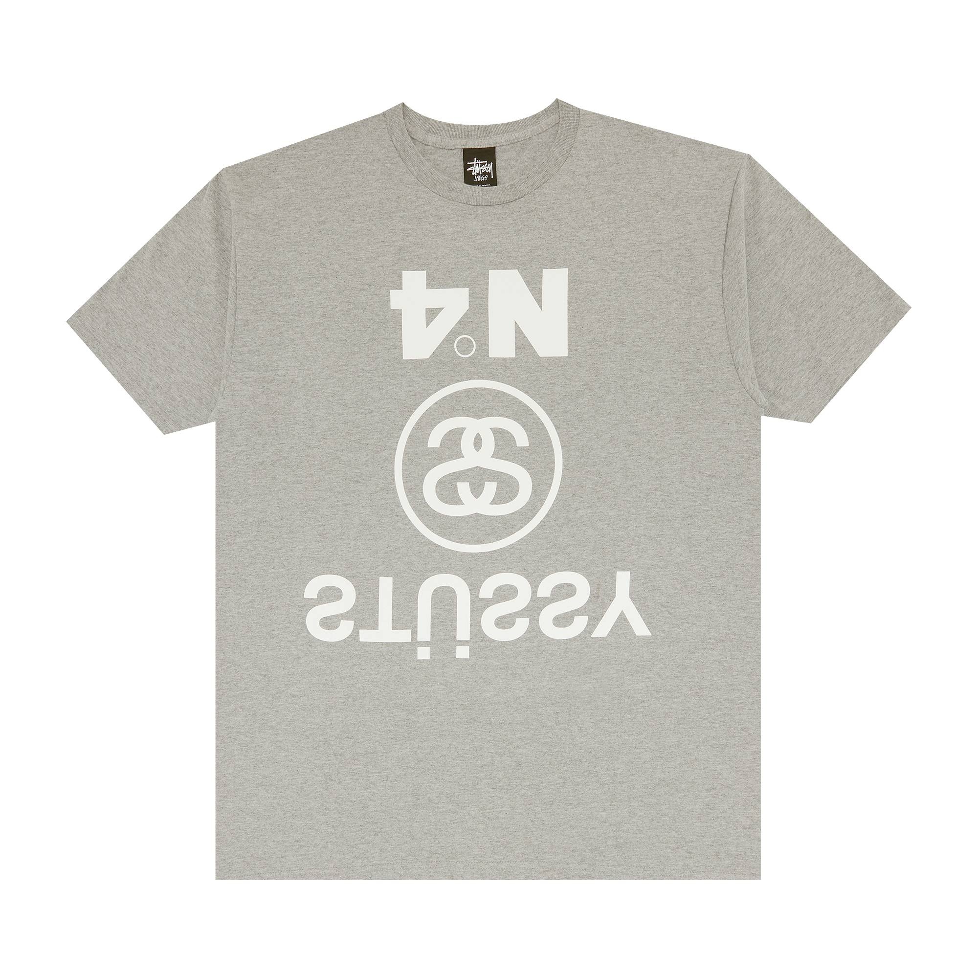 Stussy Upside Down Tee 'Grey Heather'