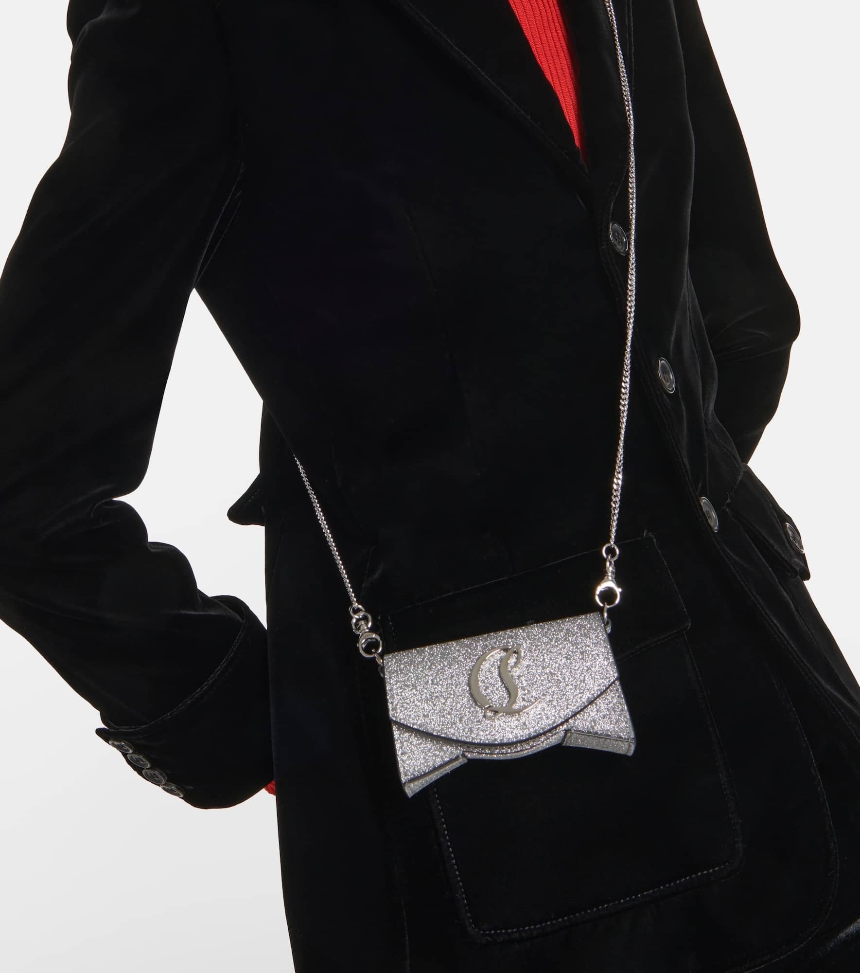 Loubi54 Mini glitter shoulder bag - 5