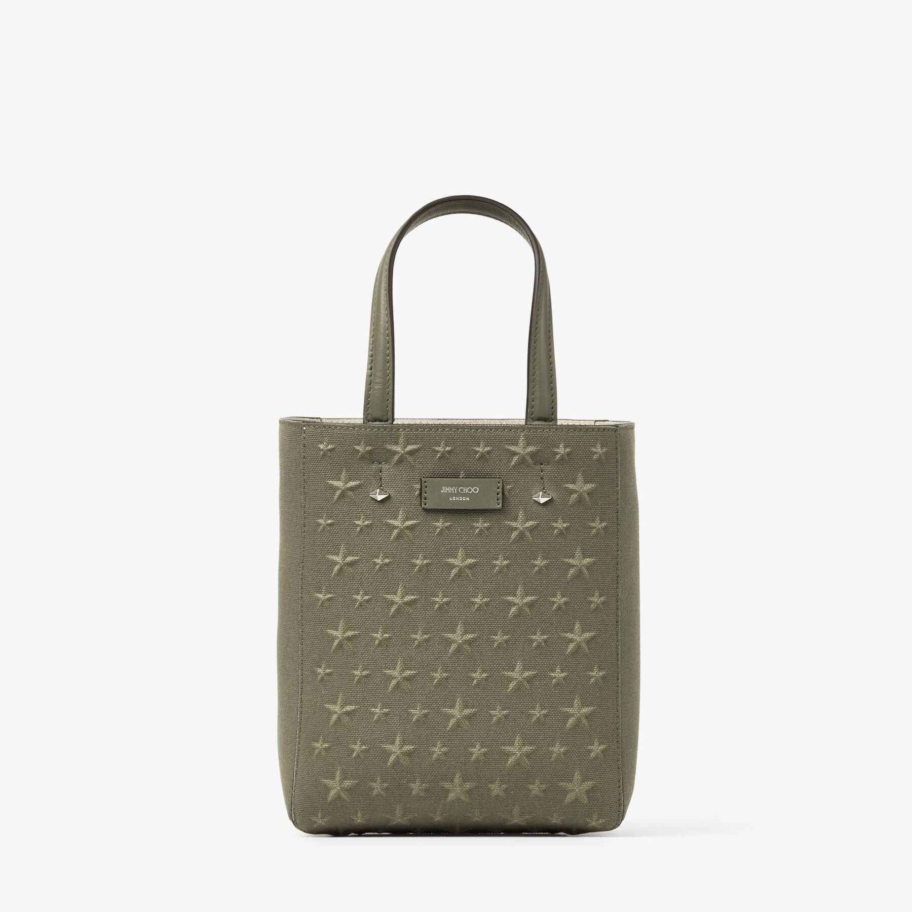 Lenny North-South S-M
Green Embossed Canvas Tote Bag - 1