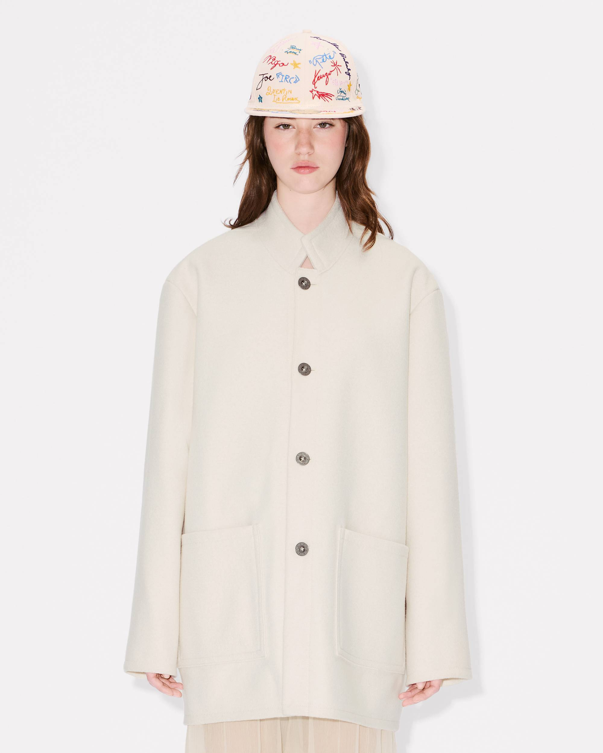 Officer coat in virgin wool - 4