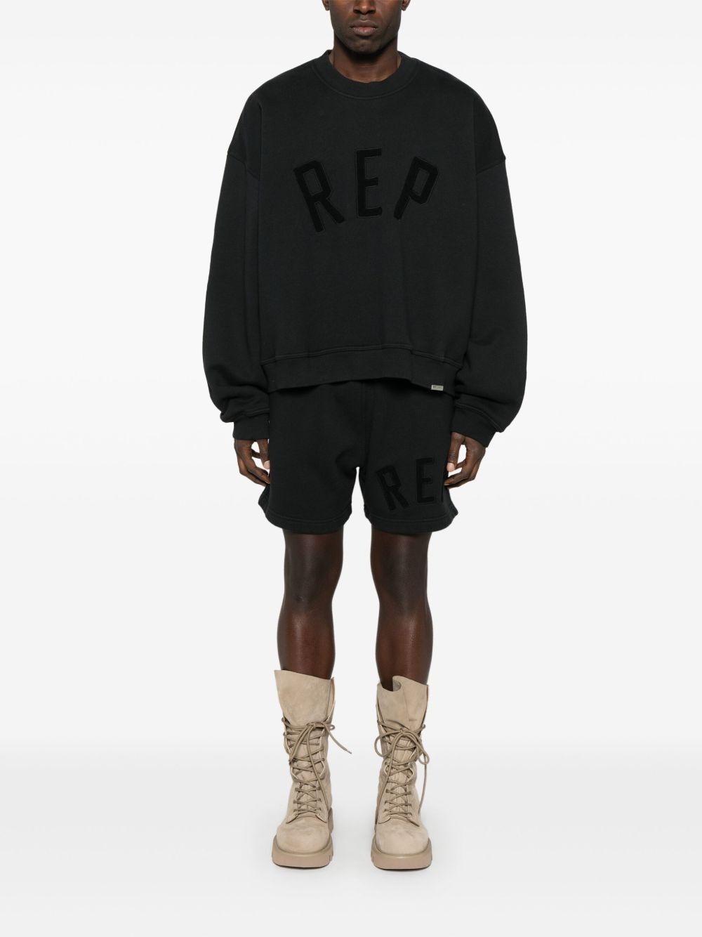 logo-appliqué sweatshirt - 2