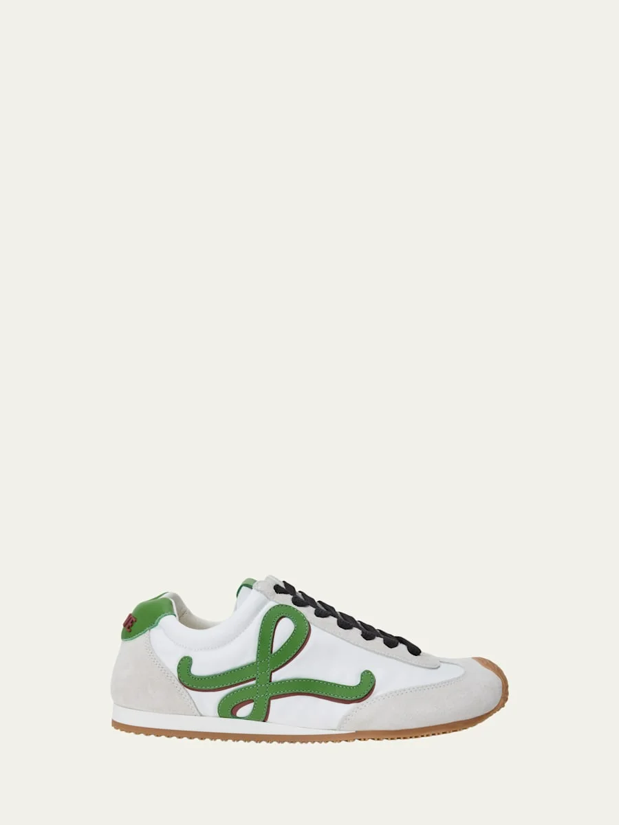 Men's Ballet Runner 2.0 Nylon and Calfskin Sneakers - 1