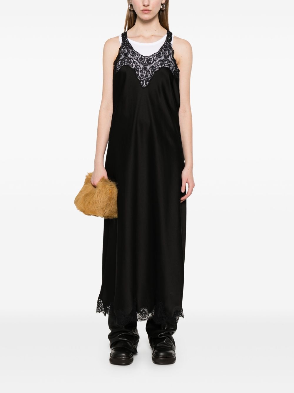 satin midi dress - 2