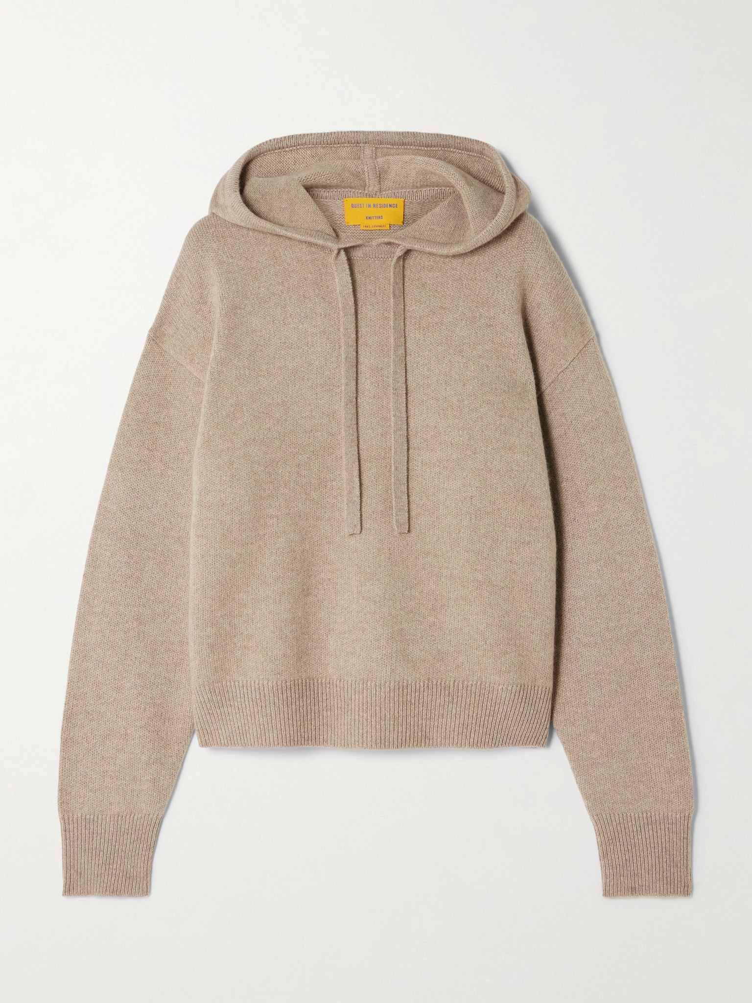 Cashmere hoodie Taupe - 1