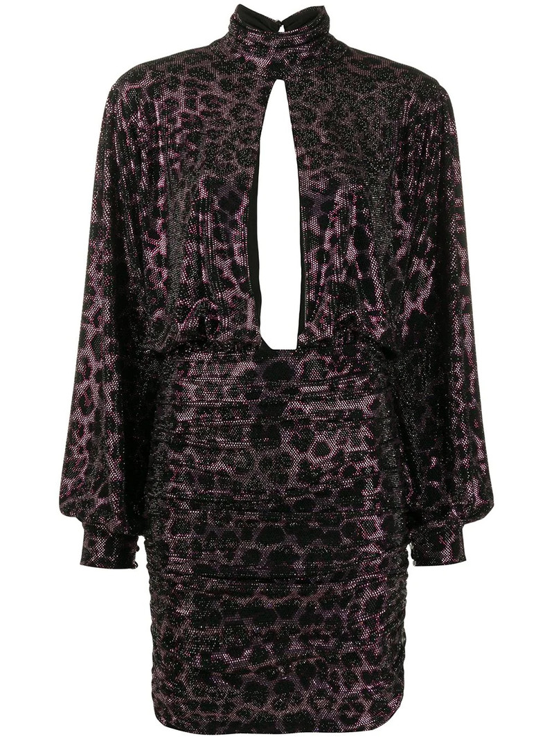 metallic print dress 1