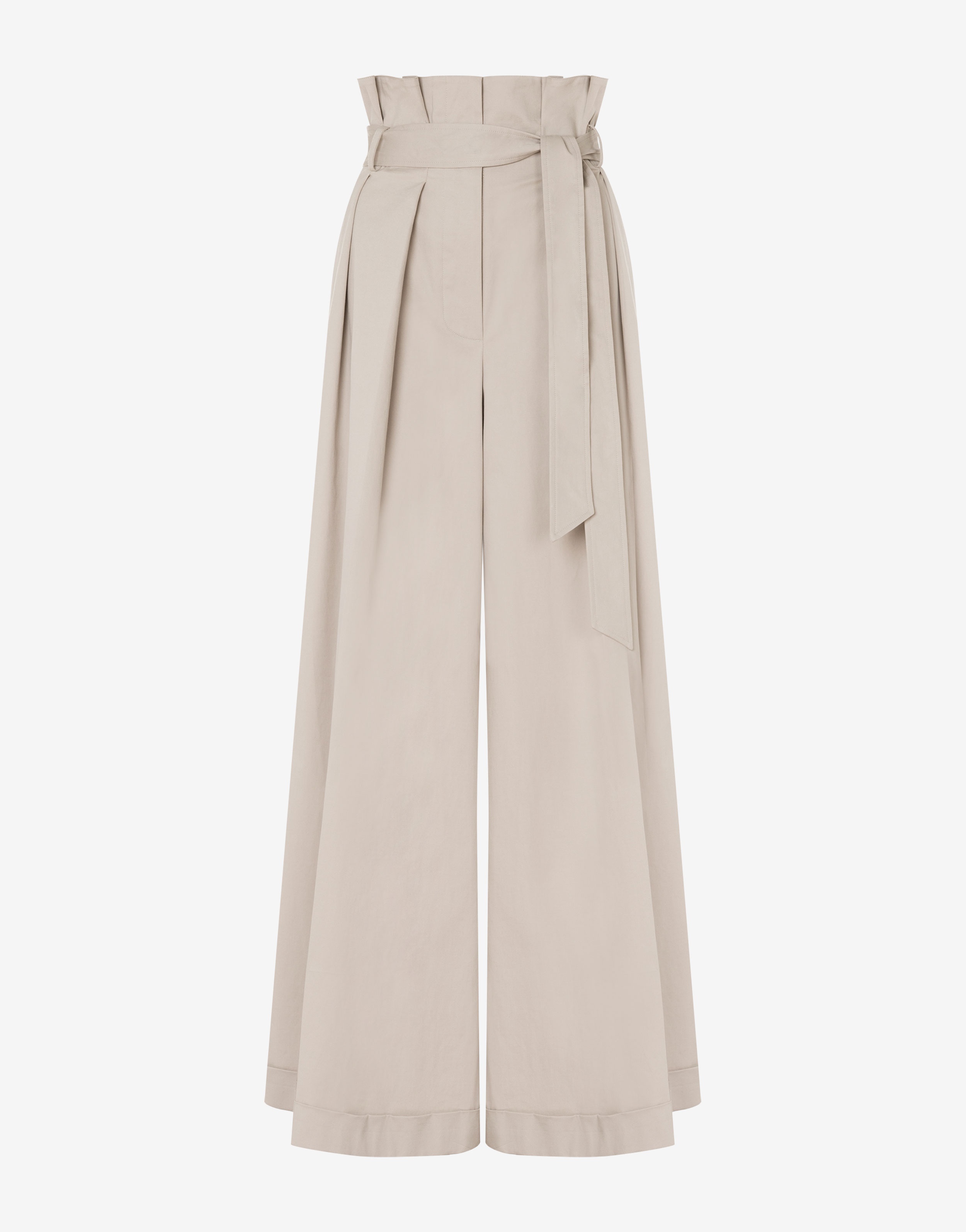 COTTON CANVAS OVERSIZED TROUSERS - 1