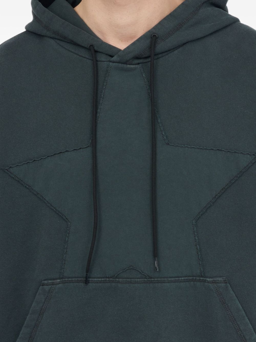 star-embroidered hoodie - 6