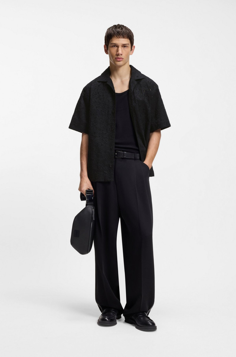 HUGO OVERSIZE-FIT SHIRT IN BRODERIE-ANGLAISE COTTON outlook