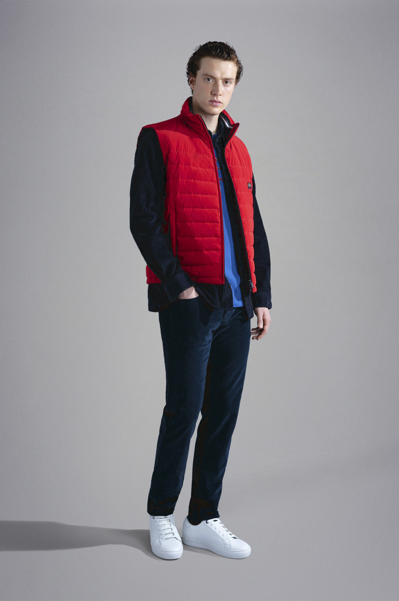 Paul & Shark GARMENT DYED COTTON VELVET OVERSHIRT outlook