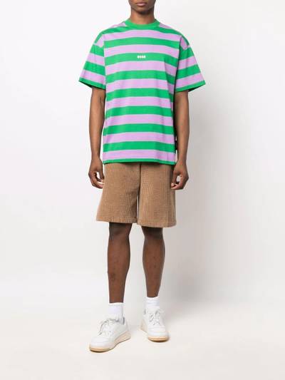 MSGM logo striped T-shirt outlook