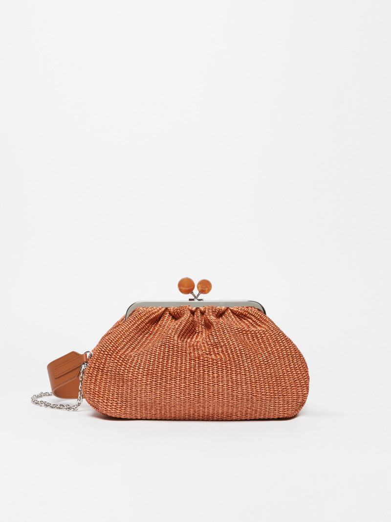 FORTUNA Medium raffia-effect Pasticcino bag 1