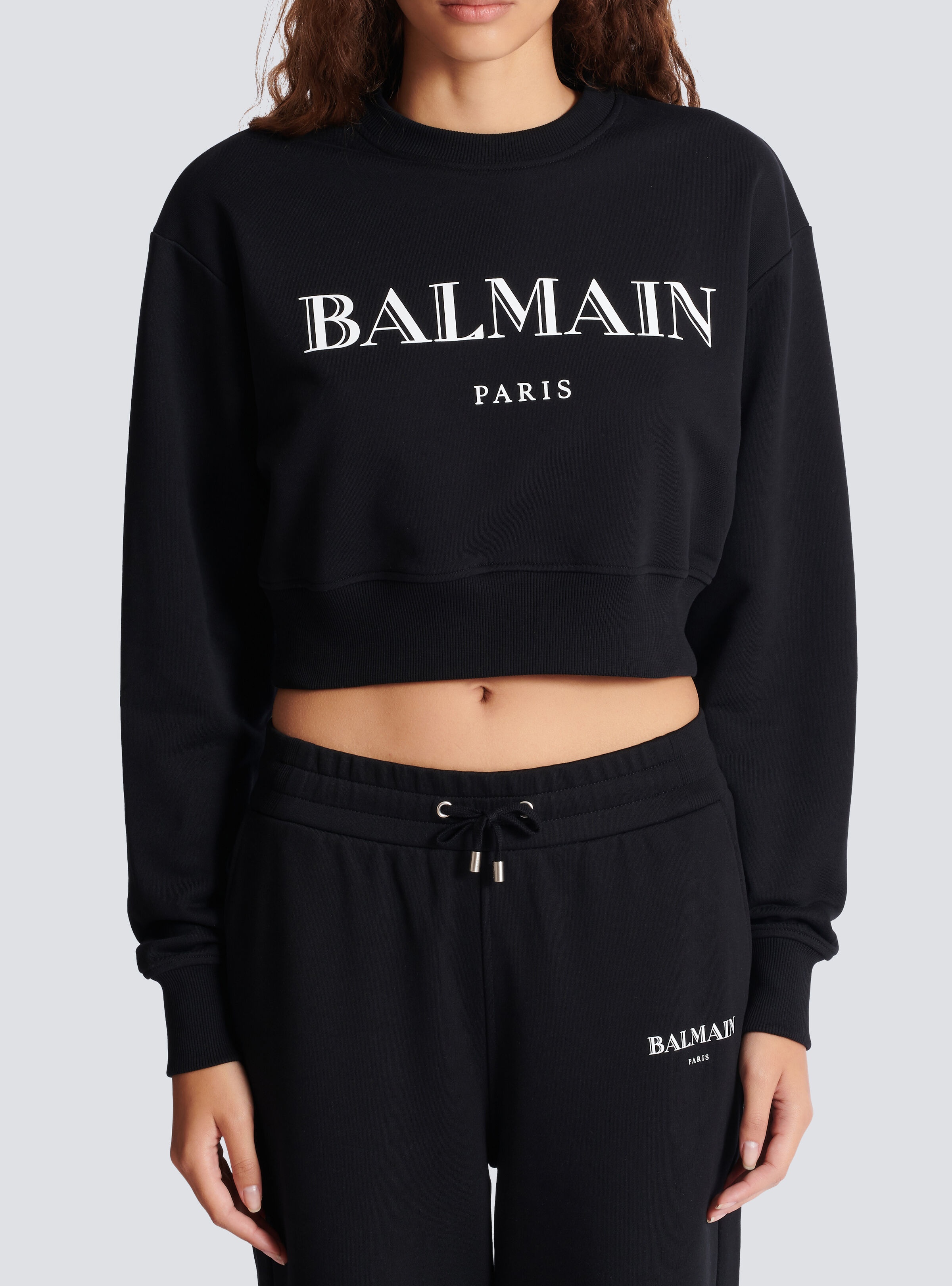 Printed Balmain crew-neck sweatshirt - 5