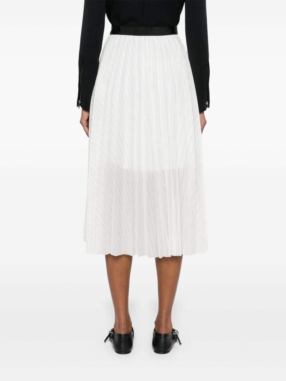 plissé midi skirt - 4