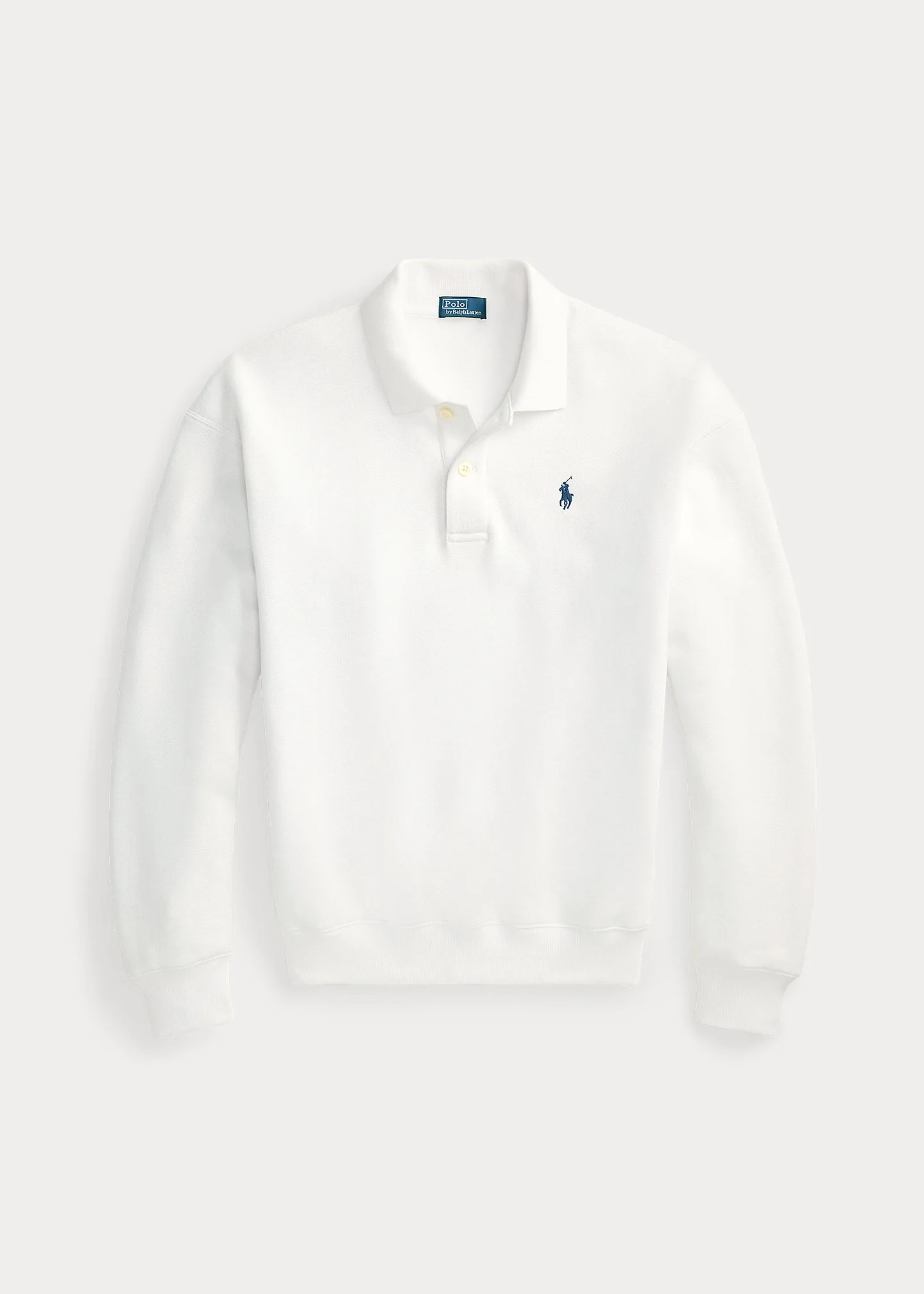 Polo-Collar Fleece Pullover - 1