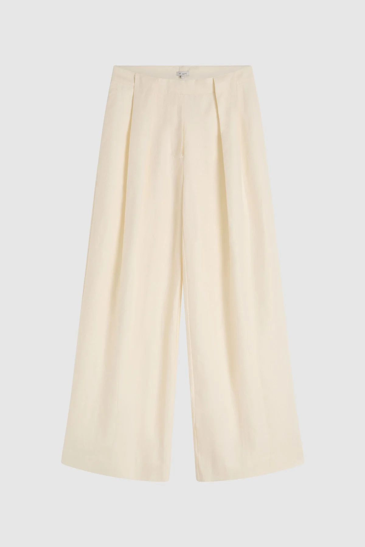 Pleat Loop Pants - Ivory - 1