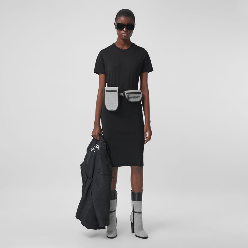 Burberry Monogram Motif Stretch Jersey Pencil Skirt outlook